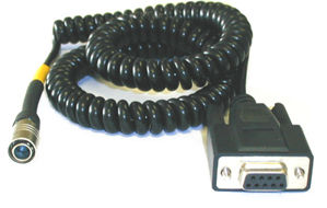 Picture of Nikon RS-232C Cable connecting Total Station/Top Gun to PC or Data Cable HXE21045