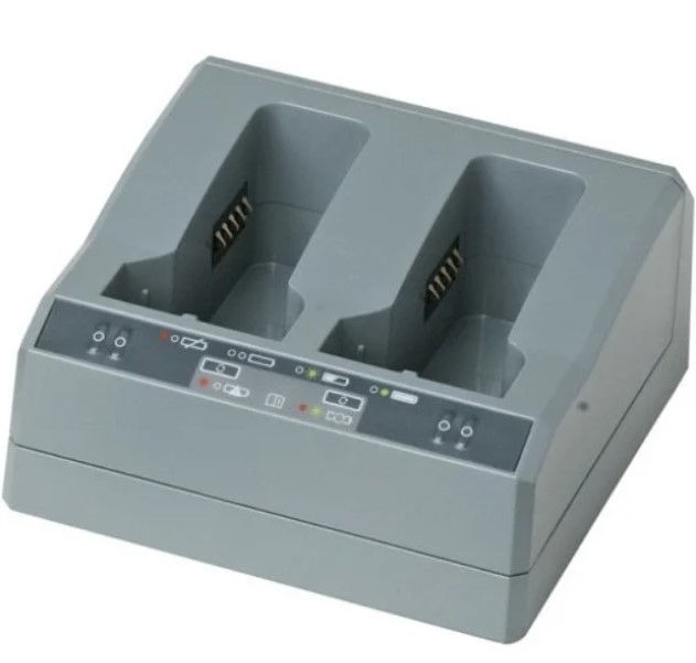 Spectra Precision Dual Battery Charger with Power Supply and Battery